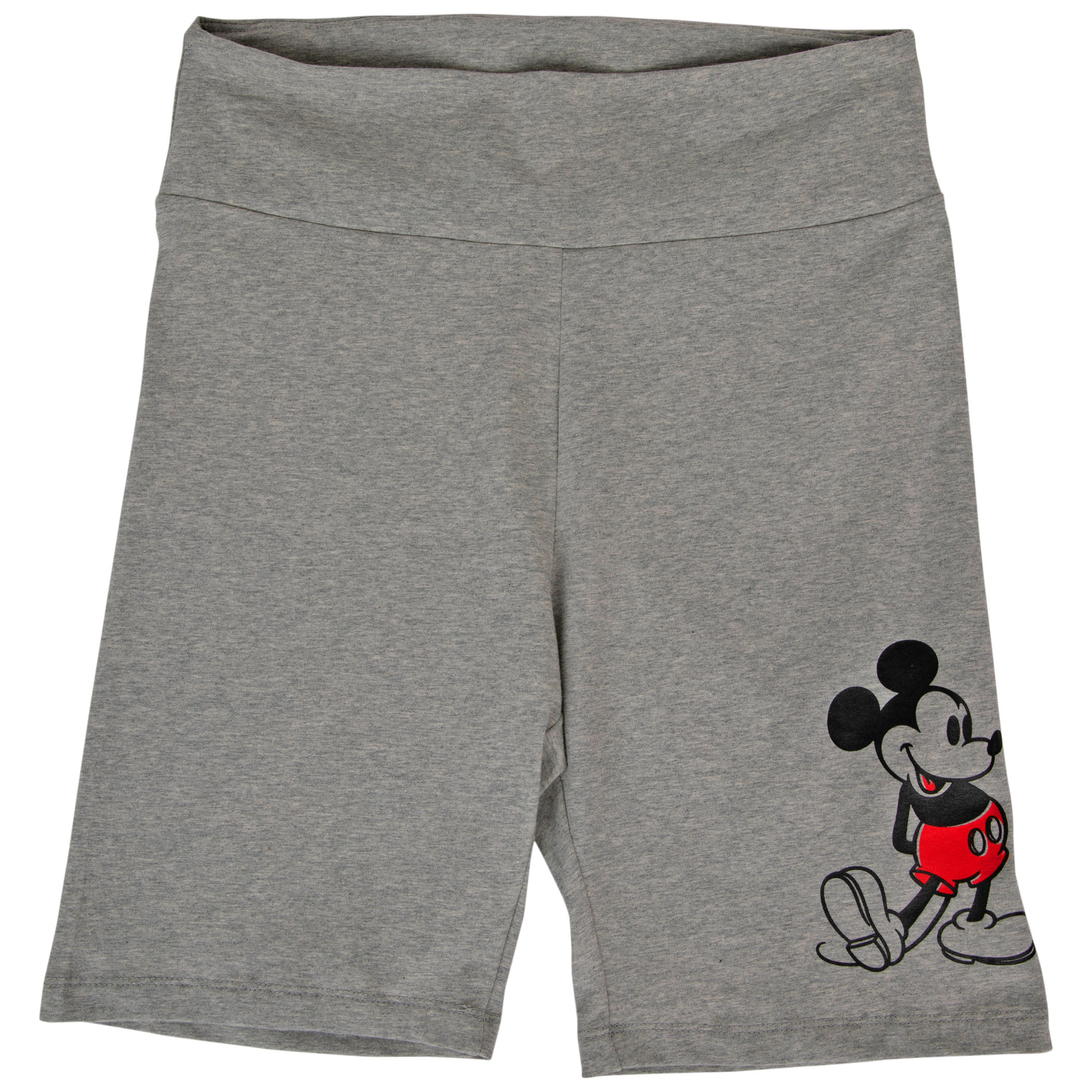 Disney Mickey Mouse Golly Expression Pose Women's Biker Shorts